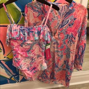 Lilly Pulitzer One Piece Swim suit - suit only